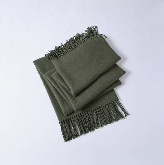 MM Linen Lodge Sage Lambswool Throws & Cushions  100% Australian Lambswool